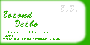 botond delbo business card
